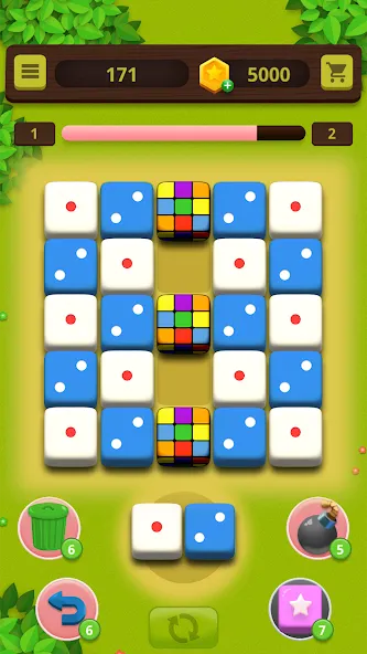 Dice Craft - Merge Puzzle (Дайс Крафт) [МОД: Много денег, Монет и Все открыто] Screenshot 3