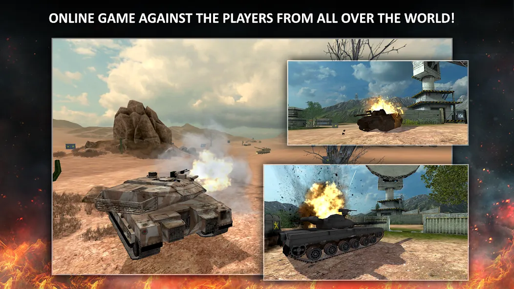 Tanktastic 3D tanks (Танктастик 3D танки) [МОД: Меню, Бесконечные монеты и Открытые уровни] Screenshot 1