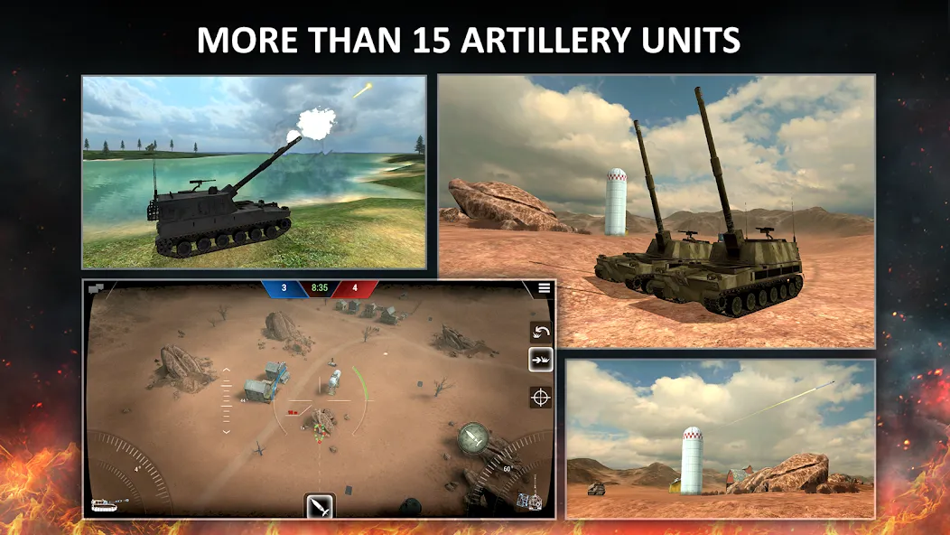 Tanktastic 3D tanks (Танктастик 3D танки) [МОД: Меню, Бесконечные монеты и Открытые уровни] Screenshot 3