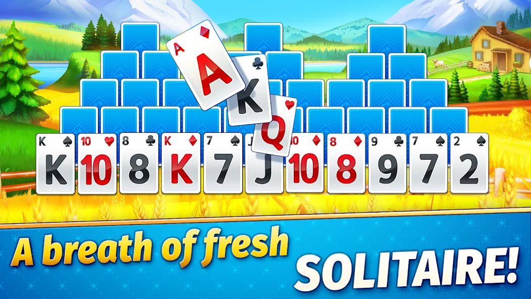 Solitaire Golden Prairies [МОД: Деньги, Монеты и Меню MOD] Screenshot 1