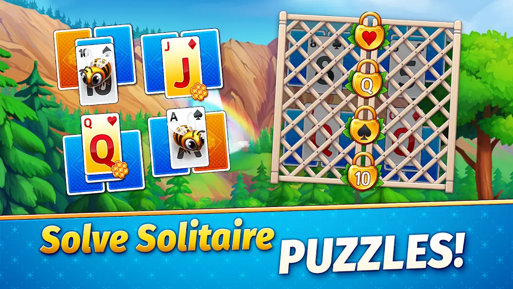 Solitaire Golden Prairies [МОД: Деньги, Монеты и Меню MOD] Screenshot 4