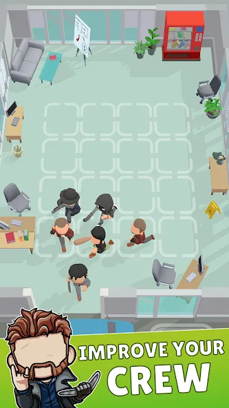 Merge Gangster Heist vs Police (Мердж Гангстер Хейст) [МОД: Деньги, Монеты и Меню MOD] Screenshot 2