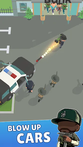 Merge Gangster Heist vs Police (Мердж Гангстер Хейст) [МОД: Деньги, Монеты и Меню MOD] Screenshot 5
