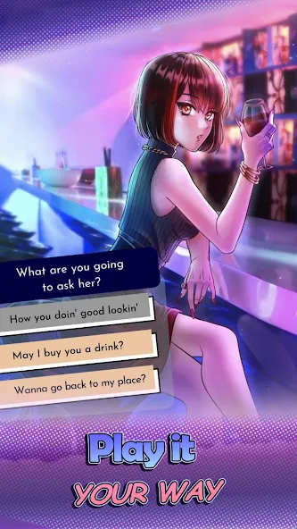 HaremKing - Waifu Dating Sim (ХаремКинг) [МОД: Меню, Бесконечные монеты и Открытые уровни] Screenshot 1