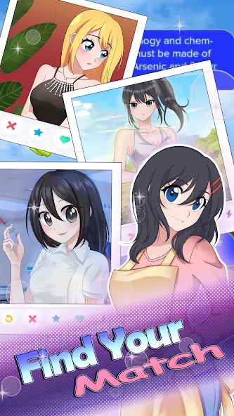 HaremKing - Waifu Dating Sim (ХаремКинг) [МОД: Меню, Бесконечные монеты и Открытые уровни] Screenshot 4