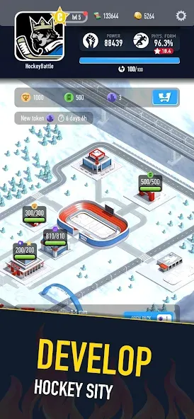 Hockey Battle 2 (Хоккей Батл 2) [МОД: Все открыто, Дополнительные деньги и Меню MOD] Screenshot 1