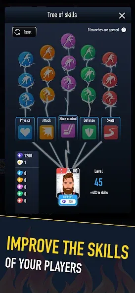 Hockey Battle 2 (Хоккей Батл 2) [МОД: Все открыто, Дополнительные деньги и Меню MOD] Screenshot 2