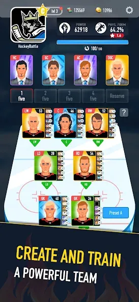 Hockey Battle 2 (Хоккей Батл 2) [МОД: Все открыто, Дополнительные деньги и Меню MOD] Screenshot 3