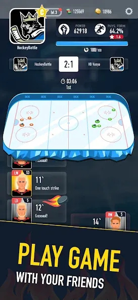 Hockey Battle 2 (Хоккей Батл 2) [МОД: Все открыто, Дополнительные деньги и Меню MOD] Screenshot 4
