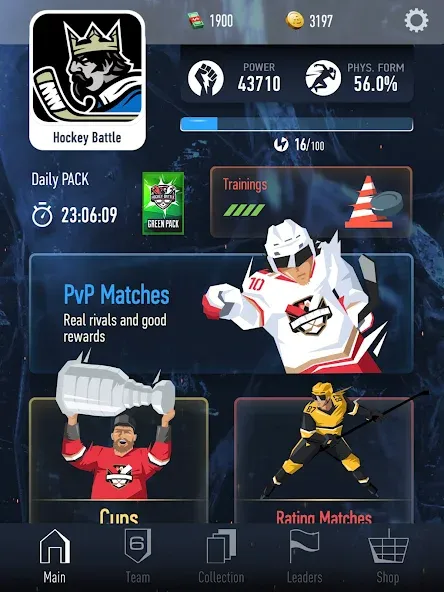 Hockey Battle 2 (Хоккей Батл 2) [МОД: Все открыто, Дополнительные деньги и Меню MOD] Screenshot 5