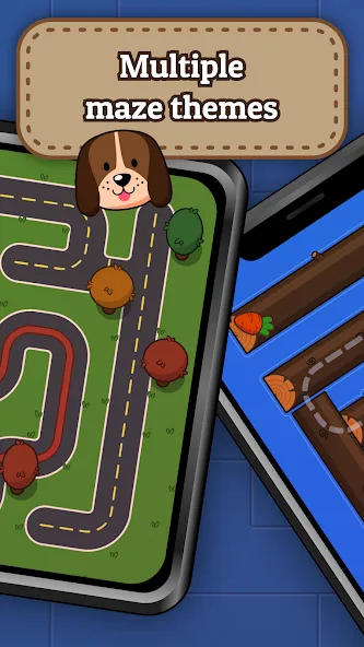 Maze for Kids (Лабиринт для детей) [МОД: Много монет, Открытые уровни и Мега MOD] Screenshot 3