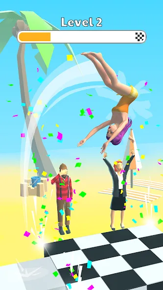 Human Flip: Jump Master Game (Хуман Флип) [МОД: Много монет, Открытые уровни и Мега MOD] Screenshot 2