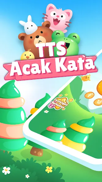 Acak Kata - Teka Teki Silang (Ацак Ката) [МОД: Бесконечные деньги, Монеты и Мега MOD] Screenshot 1