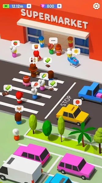 My Idle Supermarket Simulator (Мой Айдл Стор) [МОД: Деньги, Монеты и Меню MOD] Screenshot 2