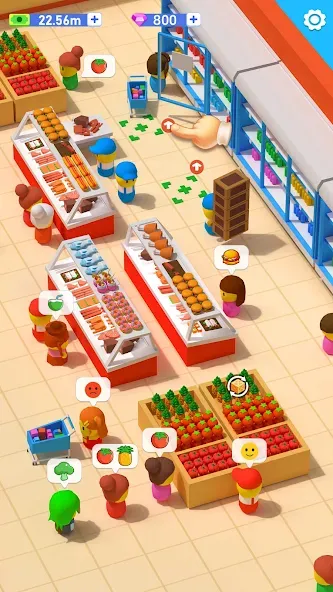 My Idle Supermarket Simulator (Мой Айдл Стор) [МОД: Деньги, Монеты и Меню MOD] Screenshot 4
