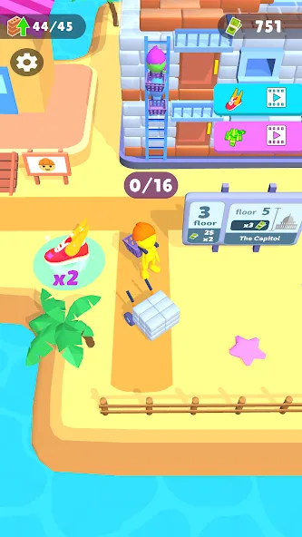 Tower Master: Collect & Build (Тауэр Мастер) [МОД: Бесконечные деньги, Монеты и Мега MOD] Screenshot 2