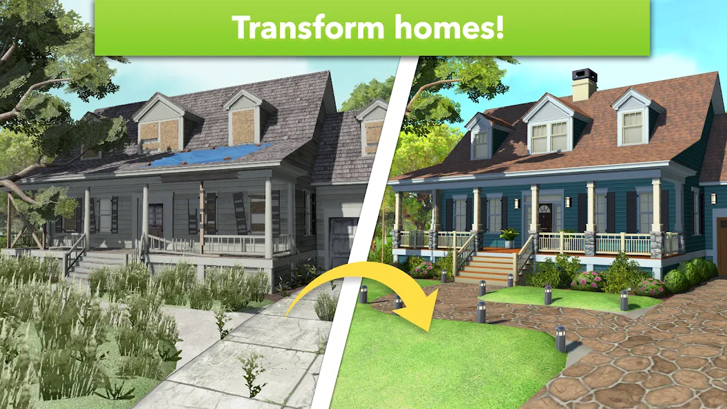Home Design Makeover (Хоум Дизайн Мейковер) [МОД: Меню, Бесконечные монеты и Открытые уровни] Screenshot 2
