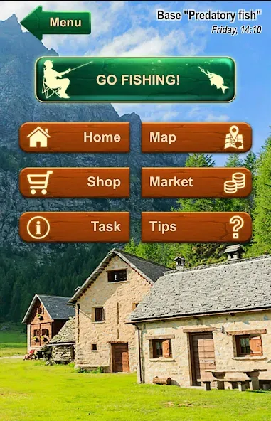 Fishing Baron - fishing game [МОД: Деньги, Монеты и Меню MOD] Screenshot 1