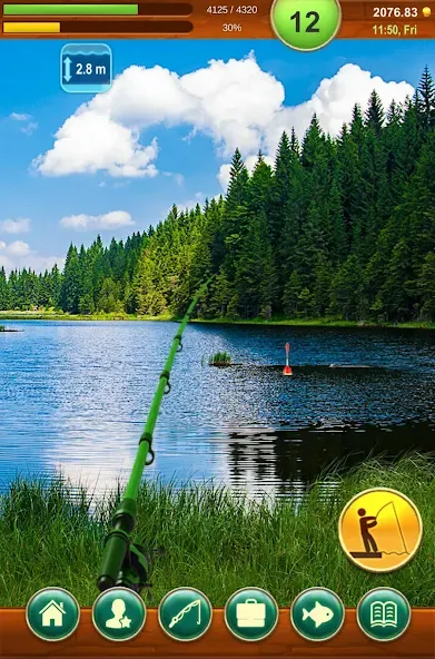 Fishing Baron - fishing game [МОД: Деньги, Монеты и Меню MOD] Screenshot 2