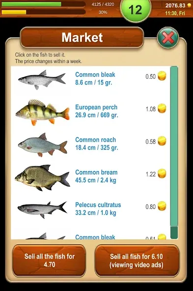 Fishing Baron - fishing game [МОД: Деньги, Монеты и Меню MOD] Screenshot 5