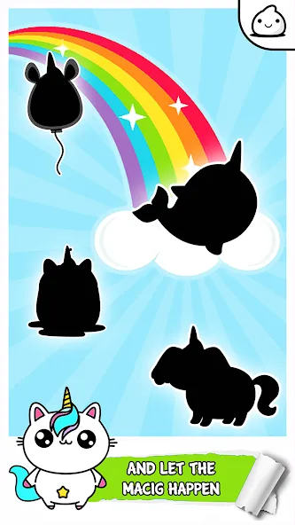 Unicorn Evolution Merge Kawaii (Юникорн Эволюшн Мерж Кавай) [МОД: Много монет, Открытые уровни и Мега MOD] Screenshot 2