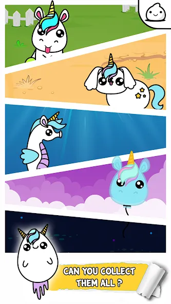 Unicorn Evolution Merge Kawaii (Юникорн Эволюшн Мерж Кавай) [МОД: Много монет, Открытые уровни и Мега MOD] Screenshot 3
