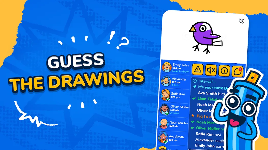 Gartic.io - Draw, Guess, WIN [МОД: Меню, Бесконечные монеты и Открытые уровни] Screenshot 1