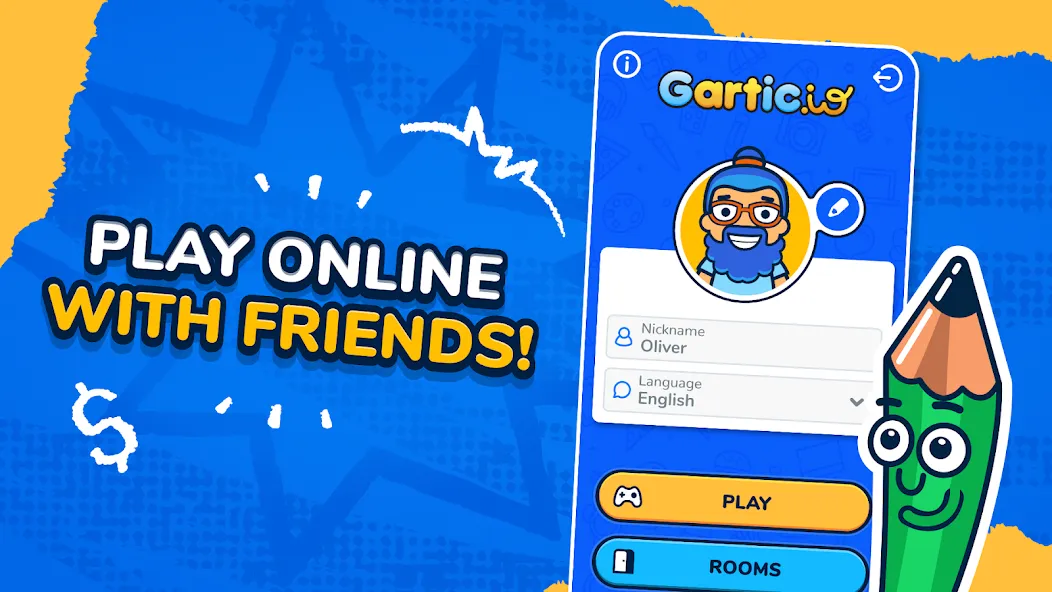 Gartic.io - Draw, Guess, WIN [МОД: Меню, Бесконечные монеты и Открытые уровни] Screenshot 2