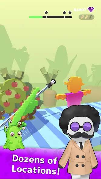 Mr. Slice [МОД: Меню, Бесконечные монеты и Открытые уровни] Screenshot 4