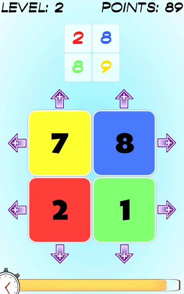 Squademath - numbers challenge (Скуадематх) [МОД: Деньги, Монеты и Меню MOD] Screenshot 1