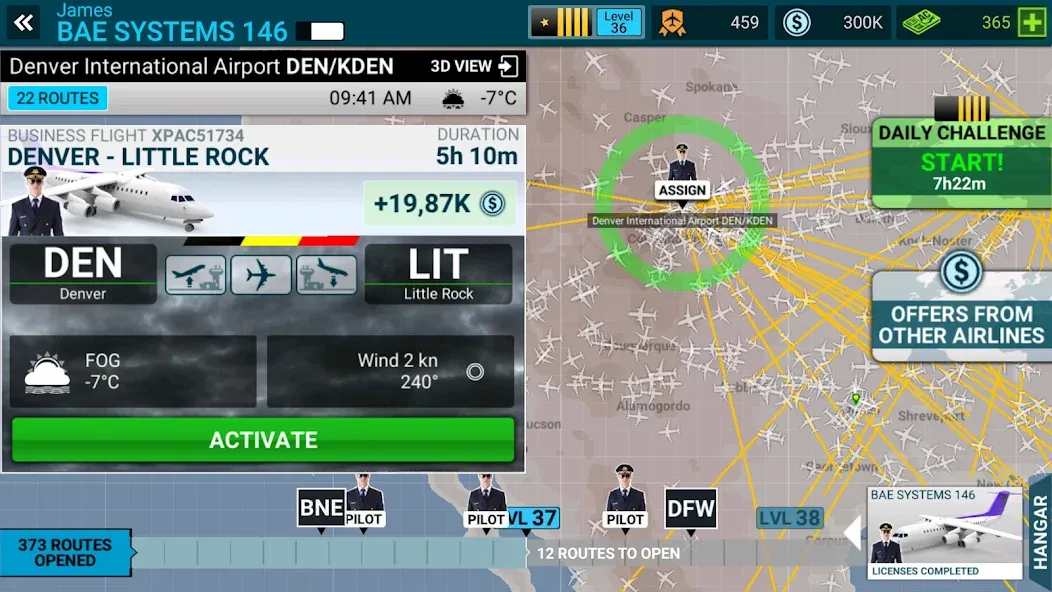 Airline Commander: Flight Game (ЭЙРЛАЙН КОМАНДЕР) [МОД: Бесконечные деньги, Монеты и Мега MOD] Screenshot 3