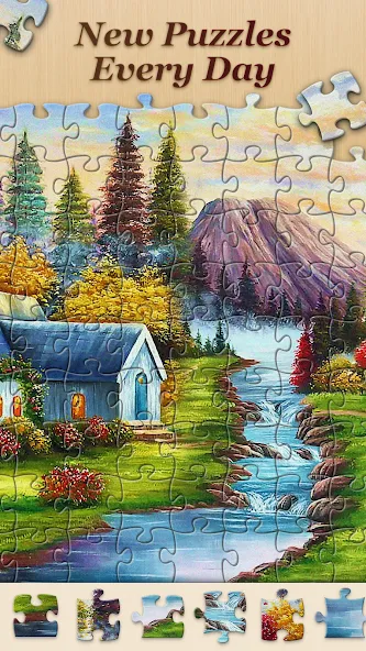 Jigsawscapes® - Jigsaw Puzzles (Джигсоускейпс) [МОД: Деньги, Монеты и Меню MOD] Screenshot 3