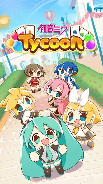 Hatsune Miku Tycoon (Хацуне Мику Тайкун) [МОД: Меню, Бесконечные монеты и Открытые уровни] Screenshot 1