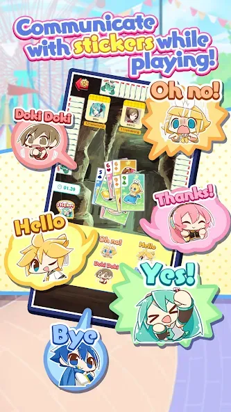 Hatsune Miku Tycoon (Хацуне Мику Тайкун) [МОД: Меню, Бесконечные монеты и Открытые уровни] Screenshot 3