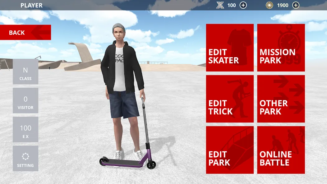 Scooter Space (кутер Спейс) [МОД: Много денег, Монет и Все открыто] Screenshot 5