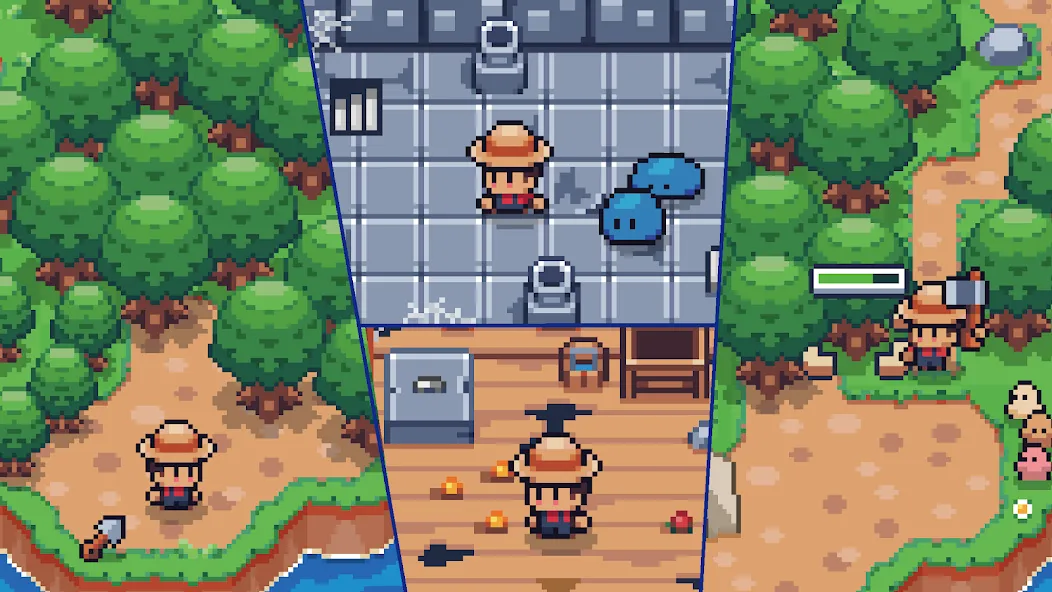 Tiny  Island Survival [МОД: Много монет, Открытые уровни и Мега MOD] Screenshot 4