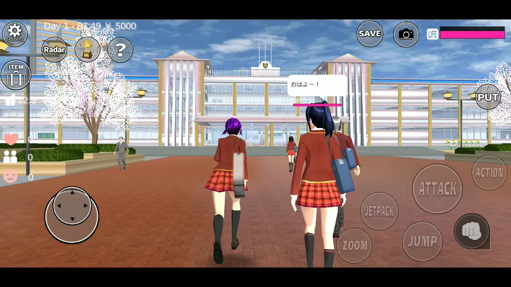 SAKURA School Simulator (Сакура Скул Симулятор) [МОД: Деньги, Монеты и Меню MOD] Screenshot 1