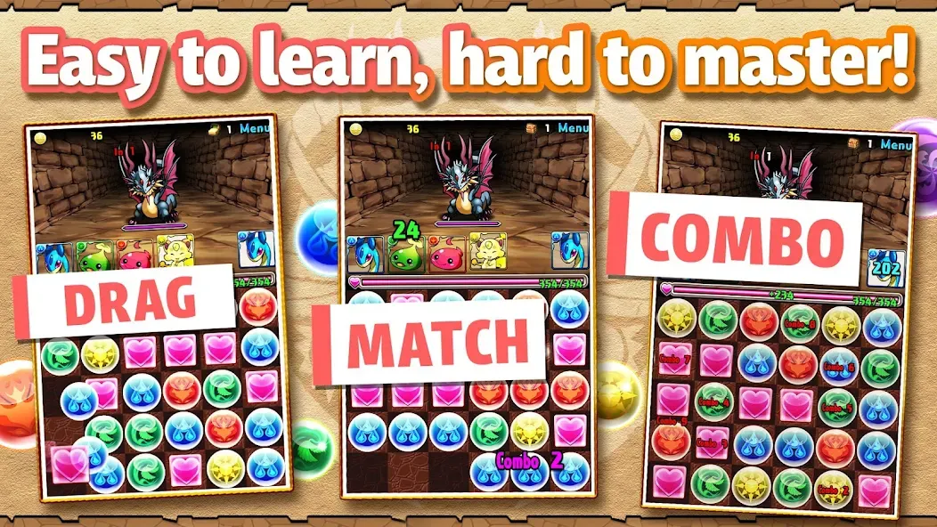 Puzzle & Dragons [МОД: Много денег, Монет и Все открыто] Screenshot 2
