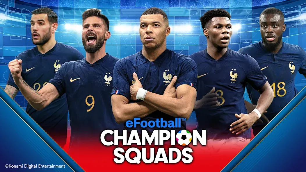eFootball™  CHAMPION SQUADS (Игровой режим настоящего футбола  Чемпионские команды) [МОД: Меню, Бесконечные монеты и Открытые уровни] Screenshot 1
