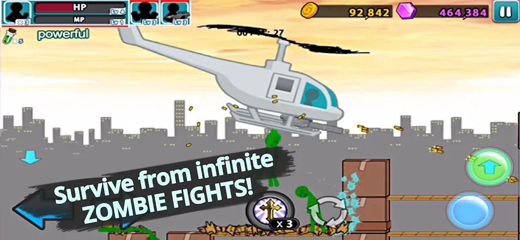 Anger of stick 5 : zombie (Ангер оф стик 5) [МОД: Бесконечные деньги, Монеты и Мега MOD] Screenshot 2