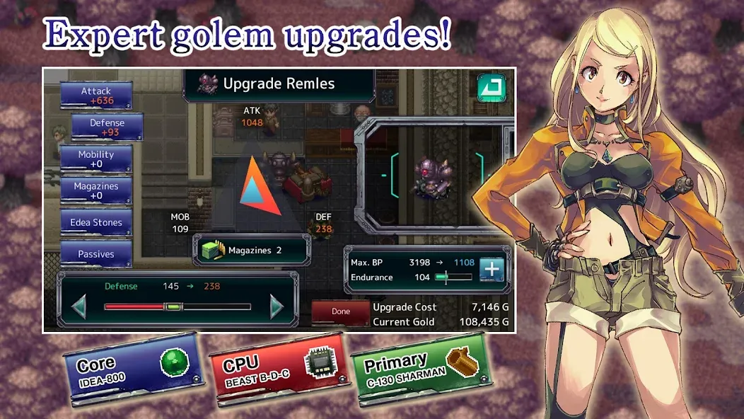 RPG Armed Emeth (Вооруженный Эмет) [МОД: Деньги, Монеты и Меню MOD] Screenshot 4