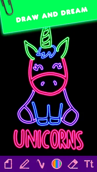 Drawing Game for girls [МОД: Деньги, Монеты и Меню MOD] Screenshot 1
