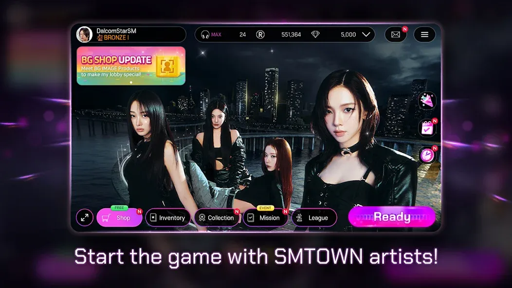 SUPERSTAR SMTOWN (уперСтар СМТАУН) [МОД: Много монет, Открытые уровни и Мега MOD] Screenshot 2