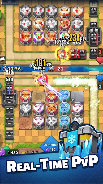 Tower Defense PvP:Tower Royale (Тауэр Роял) [МОД: Много денег, Монет и Все открыто] Screenshot 1