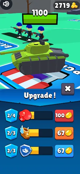 Tank Commander: Army Survival (Танк Коммандер) [МОД: Меню, Бесконечные монеты и Открытые уровни] Screenshot 3