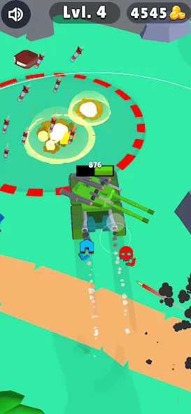 Tank Commander: Army Survival (Танк Коммандер) [МОД: Меню, Бесконечные монеты и Открытые уровни] Screenshot 4
