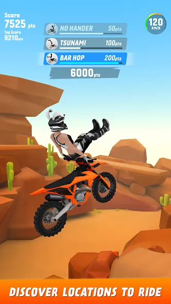 Max Air Motocross (Макс Эйр Мотокросс) [МОД: Бесконечные деньги, Монеты и Мега MOD] Screenshot 2