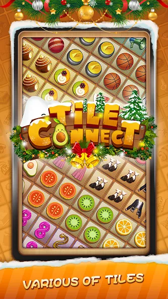 Tile Connect - Matching Games (Тайл Коннект) [МОД: Много монет, Открытые уровни и Мега MOD] Screenshot 1