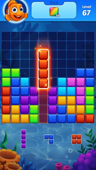 Block Puzzle Ocean [МОД: Бесконечные деньги, Монеты и Мега MOD] Screenshot 4
