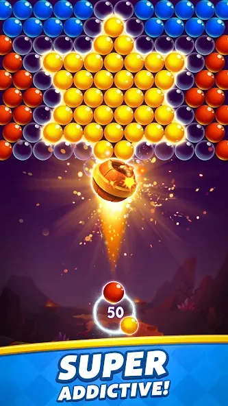 Bubble Shooter [МОД: Много монет, Открытые уровни и Мега MOD] Screenshot 1